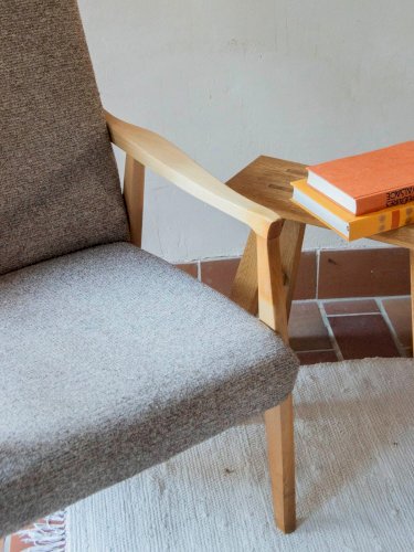 Jakob, la paire de fauteuils en tissu N°696