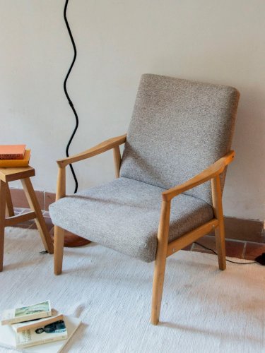 Jakob, la paire de fauteuils en tissu N°696