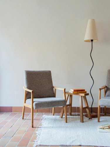 Jakob, la paire de fauteuils en tissu N°696