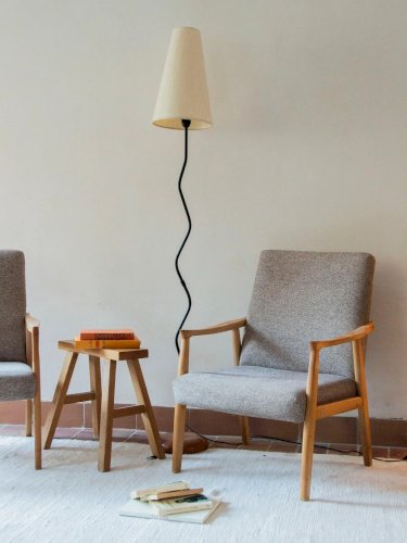 Jakob, la paire de fauteuils en tissu N°696