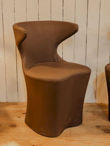 Jakob, la paire de fauteuils marron N°703