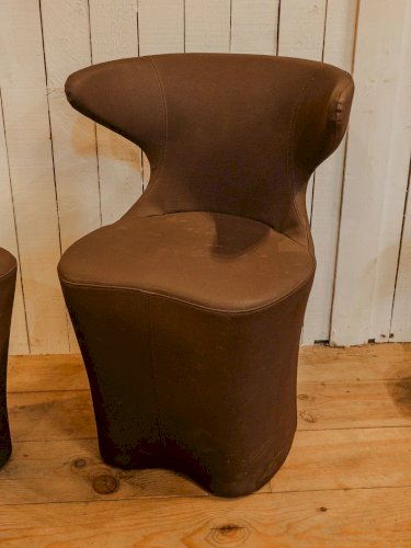 Jakob, la paire de fauteuils marron N°703