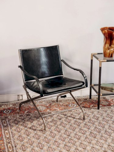 Jakob, le fauteuil en cuir Carlotta Flexform N°721