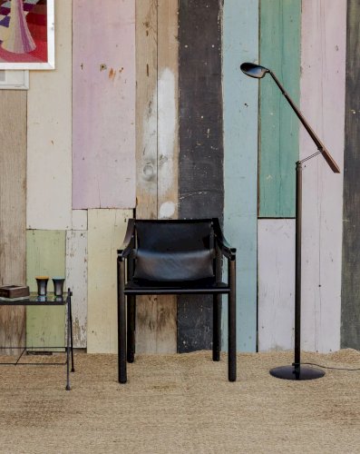 Jakob, le fauteuil en cuir noir N°852