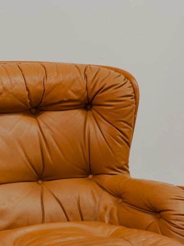 Jakob, le fauteuil en cuir pivotant N°860