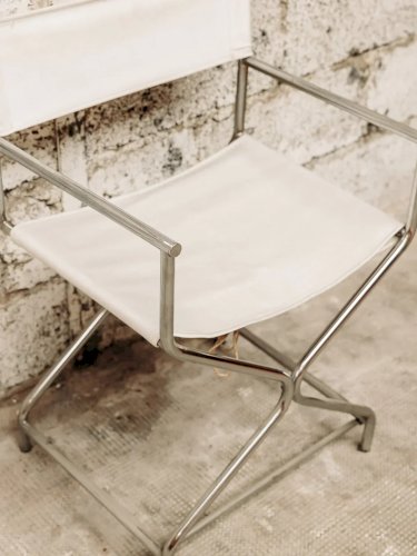 Jakob, le fauteuil en skaï blanc N°455