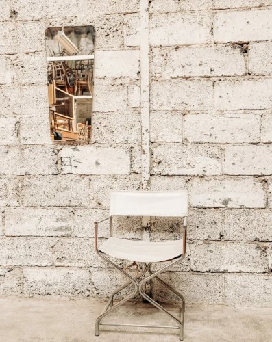 Jakob, le fauteuil en skaï blanc N°455