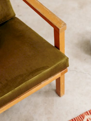 Jakob, le fauteuil en velours N°65