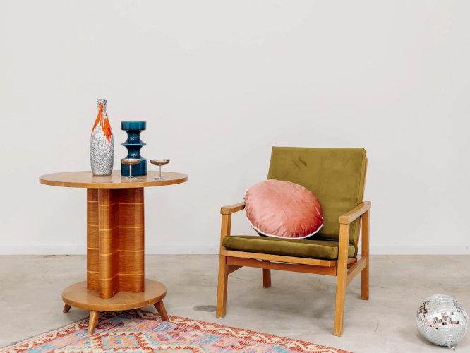 Jakob, le fauteuil en velours N°65