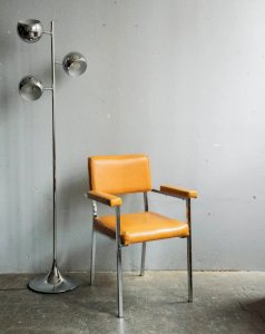 Jakob, the orange faux leather armchair N°671