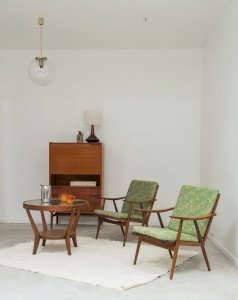 Jakob, le fauteuil scandinave vert N°426