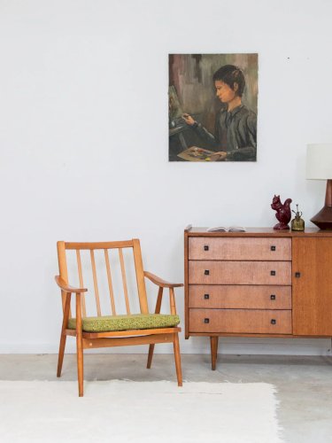 Jakob, le fauteuil scandinave vert N°625