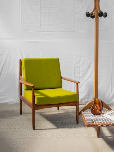Jakob, le fauteuil scandinave vert N°632