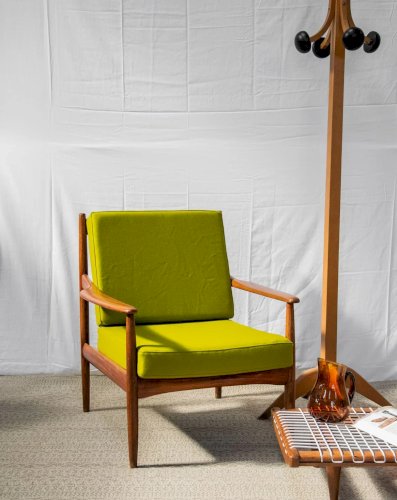 Jakob, le fauteuil scandinave vert N°632