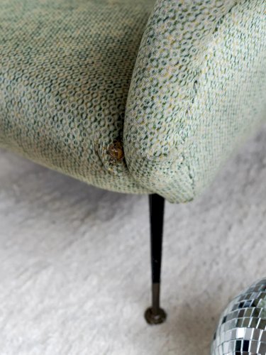 Jakob, le fauteuil vert moucheté N°734