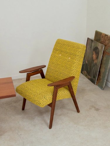 Jakob, le grand fauteuil jaune N°438