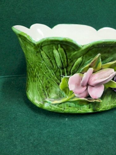 JARDINIERE EN BARBOTINE EXPOSITIONS UNIVERSELLES MEDAILLE D'OR GD PX MEMBRE JURY