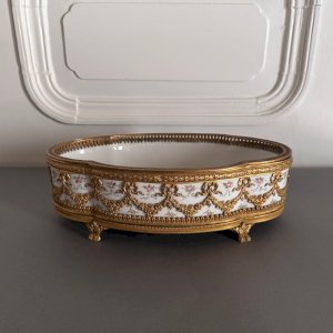 Sèvres porcelain planter mounted in bronze 19th century Louis XVI style M3723