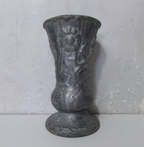 antique cast iron planter vase