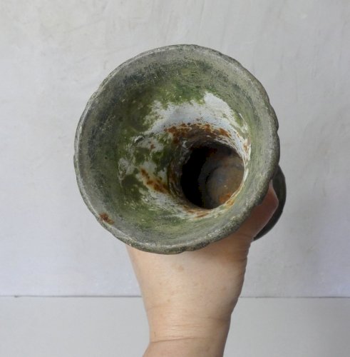 jardinière vase ancien en fonte