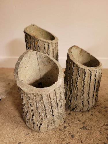 Jardinières style rocaille