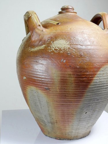 Jarre en grès XXL ancienne XIXe artisanat français Puisaye