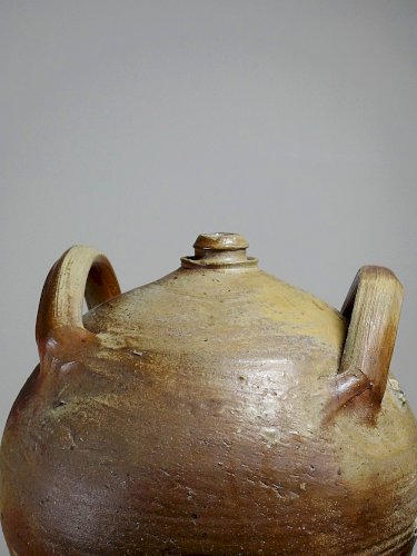 Jarre en grès XXL ancienne XIXe artisanat français Puisaye