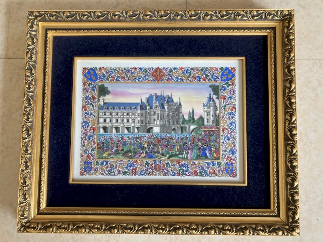 JEAN GRADASSI : PEINTURE SUR PORCELAINE CHÂTEAU DE CHENONCEAU
