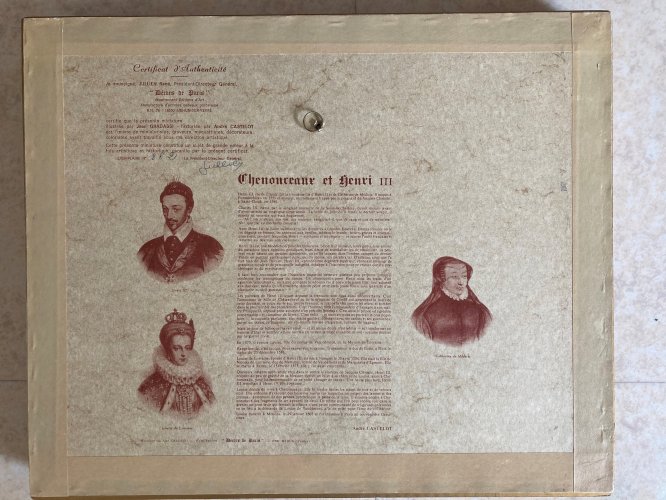 JEAN GRADASSI : PEINTURE SUR PORCELAINE CHÂTEAU DE CHENONCEAU