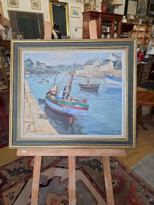 Jean Laperdrix 1912-2005 Huiles Sur Toile Marine peinture tableaux bateaux mer