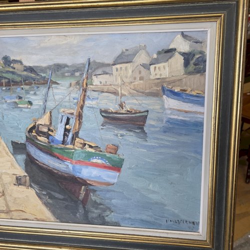 Jean Laperdrix 1912-2005 Huiles Sur Toile Marine peinture tableaux bateaux mer