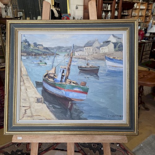 Jean Laperdrix 1912-2005 Huiles Sur Toile Marine peinture tableaux bateaux mer