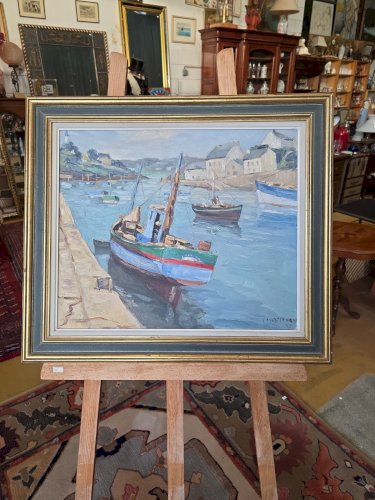 Jean Laperdrix 1912-2005 Huiles Sur Toile Marine peinture tableaux bateaux mer
