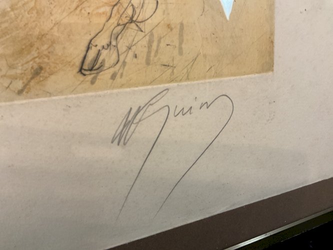 Jean-Marie GUINY  gravure signée la capture