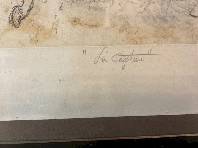 Jean-Marie GUINY  gravure signée la capture