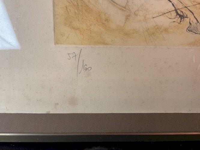 Jean-Marie GUINY  gravure signée la capture