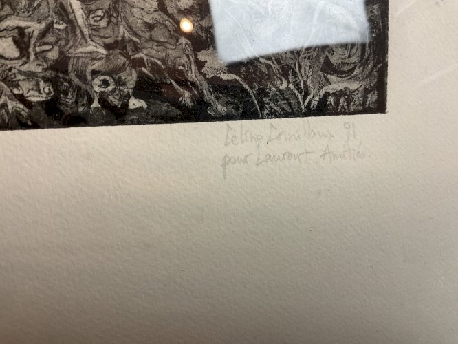 Jean-Marie GUINY  gravure signée la capture