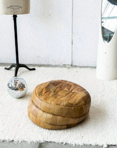 Jean-Philippe, the leather pouf No. 34