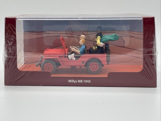 Jeep Willys MB 1943 Tintin Au Pays de l'Or Noir 1/43 Atlas