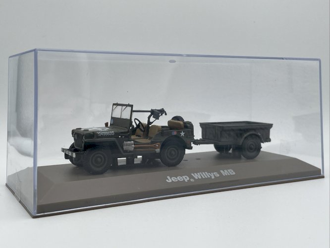 Jeep Willys MB  2e Division blindée 1/43 Editions Atlas