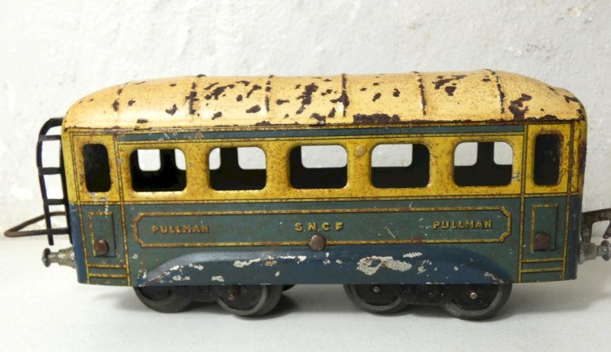JEP SNCF Pullman – wagon ancien en tôle lithographiée France années 30/40