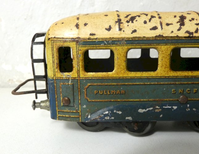 JEP SNCF Pullman – wagon ancien en tôle lithographiée France années 30/40