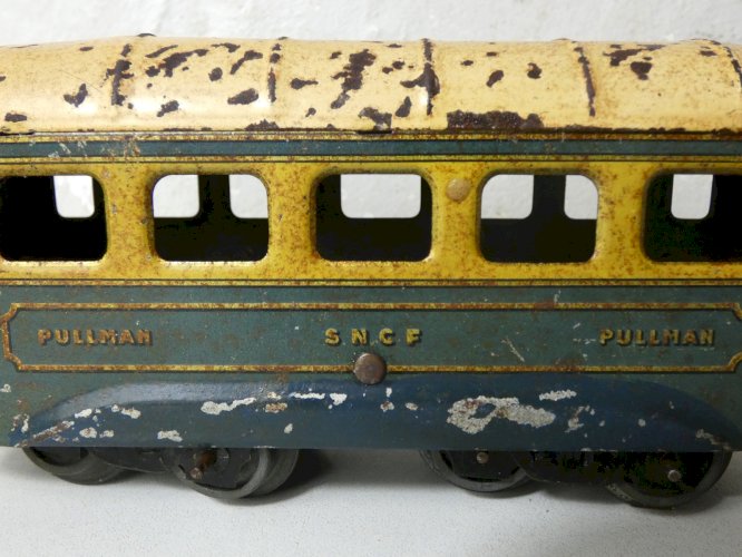 JEP SNCF Pullman – wagon ancien en tôle lithographiée France années 30/40