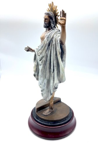 Jesus Christ Bronze Sculpture Franklin Mint Vatican Authorized Millennium 2000