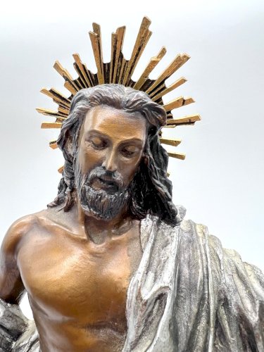 Jesus Christ Bronze Sculpture Franklin Mint Vatican Authorized Millennium 2000