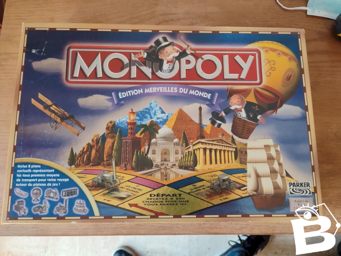 jeu collector monopoly edition merveilles du monde en bn etat