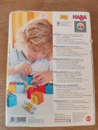 jeu cubes premiers plaisir des chifres Haba en bon etat