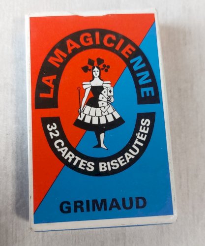 Jeu de 32 cartes La magicienne, Grimaud, complet, sous blister ^