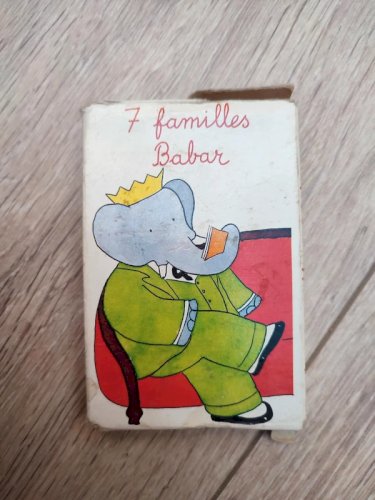 Jeu de 7 familles ancien Babar en bon état