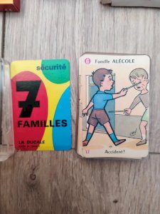 Jeu de 7 familles ancien sécurité la ducale en bon état